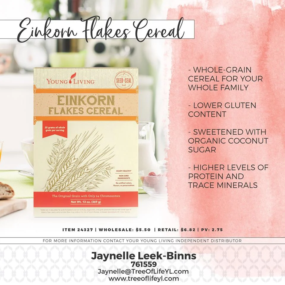 Start your morning with delicious and filling Einkorn Flakes cereal.