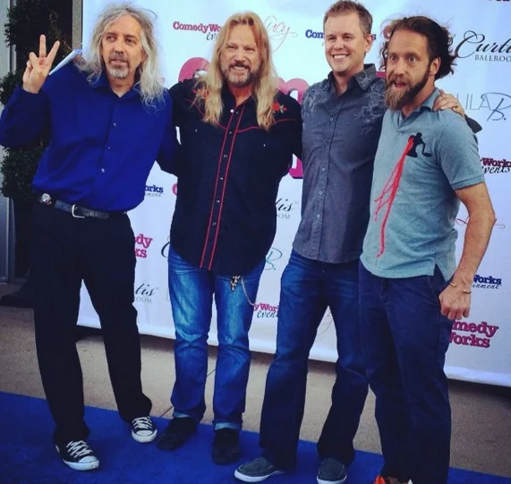 Hanging with the comics!
