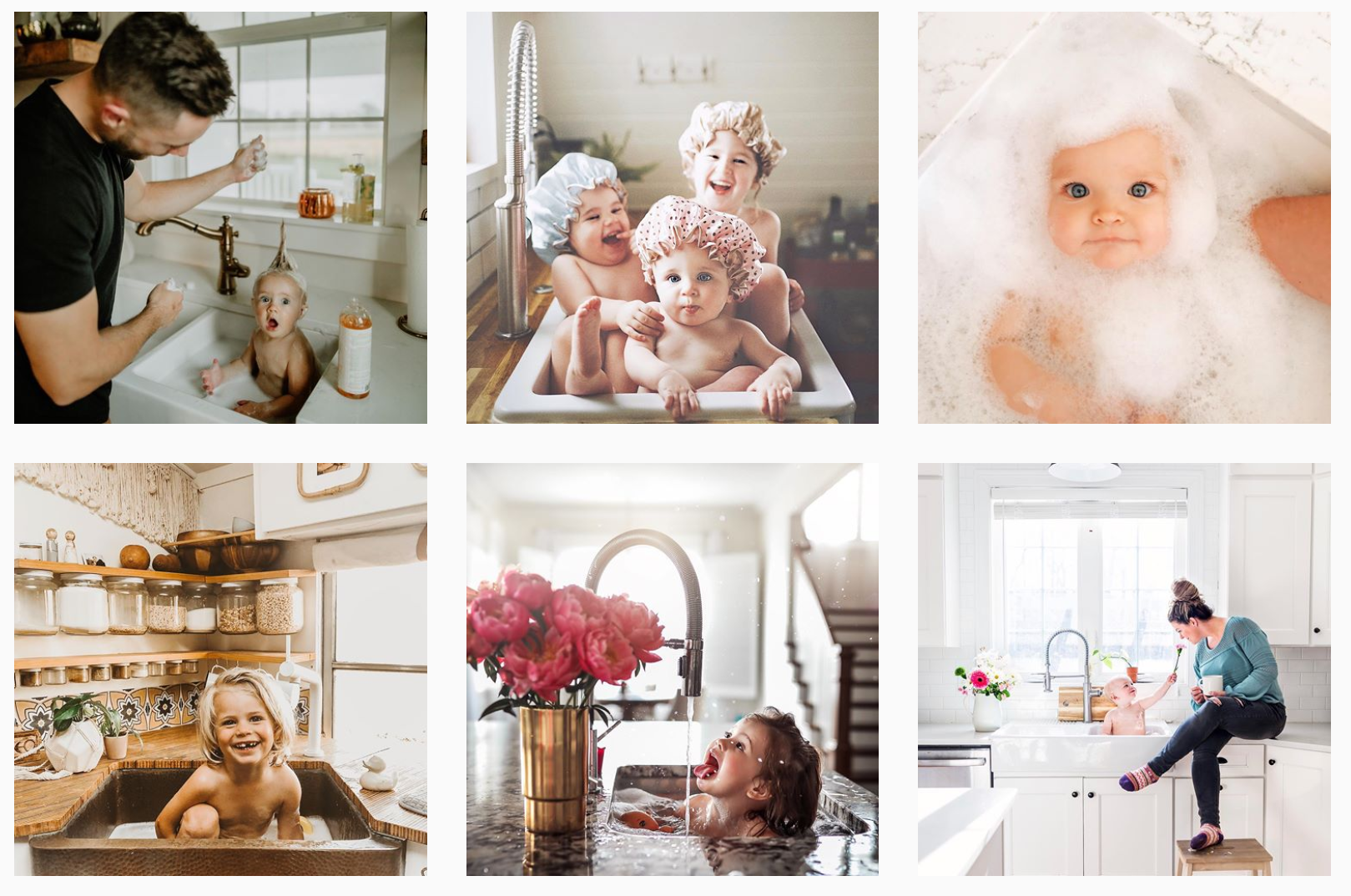 From top left: @amandarosephotography, @this.little.wandering, @fivelittlebirds, @thisisbus, @teraherron_photography, @mamadray88