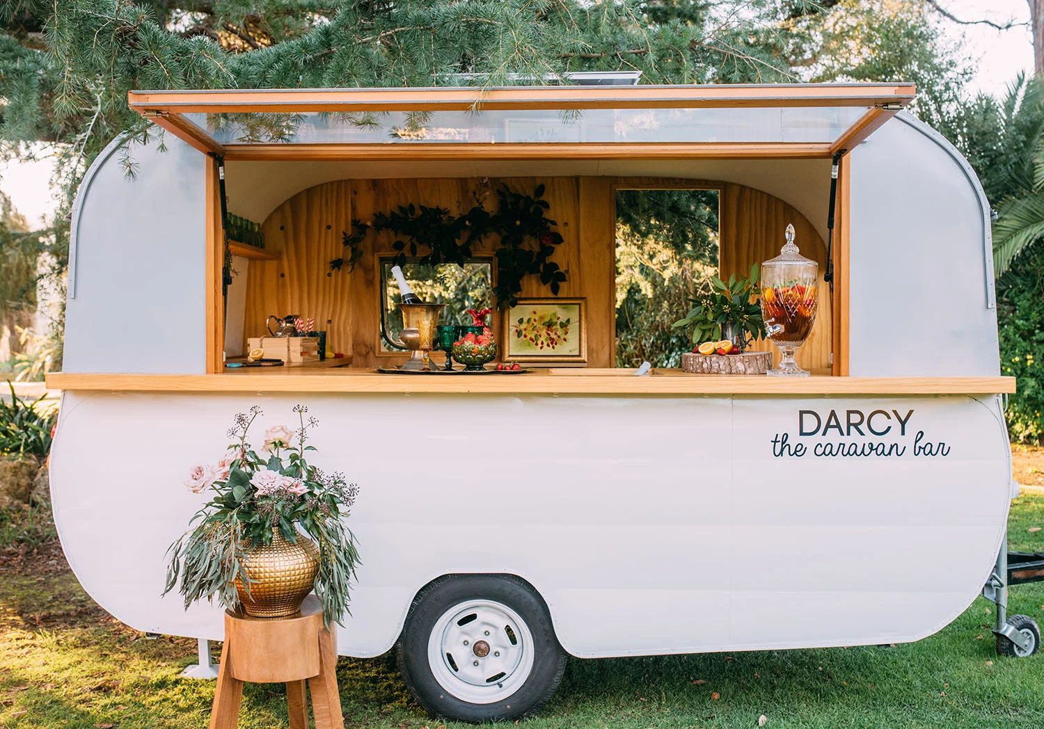 Caravan Darcy shot for magazine in the Tuki Tuki valley in Hawkes Bay