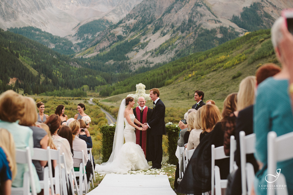 Outdoor Mountain Wedding Ceremony