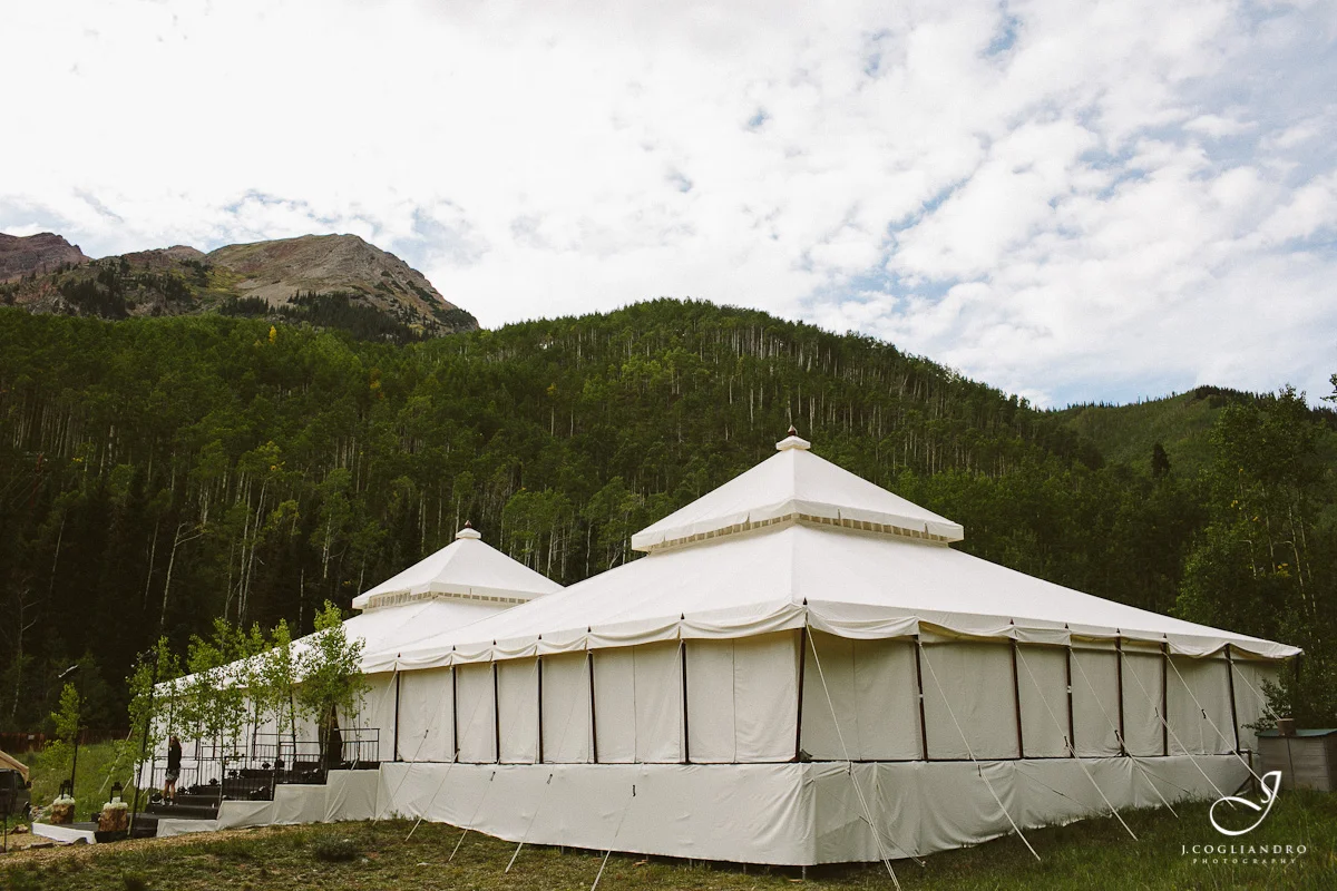 Two White Wedding Tents