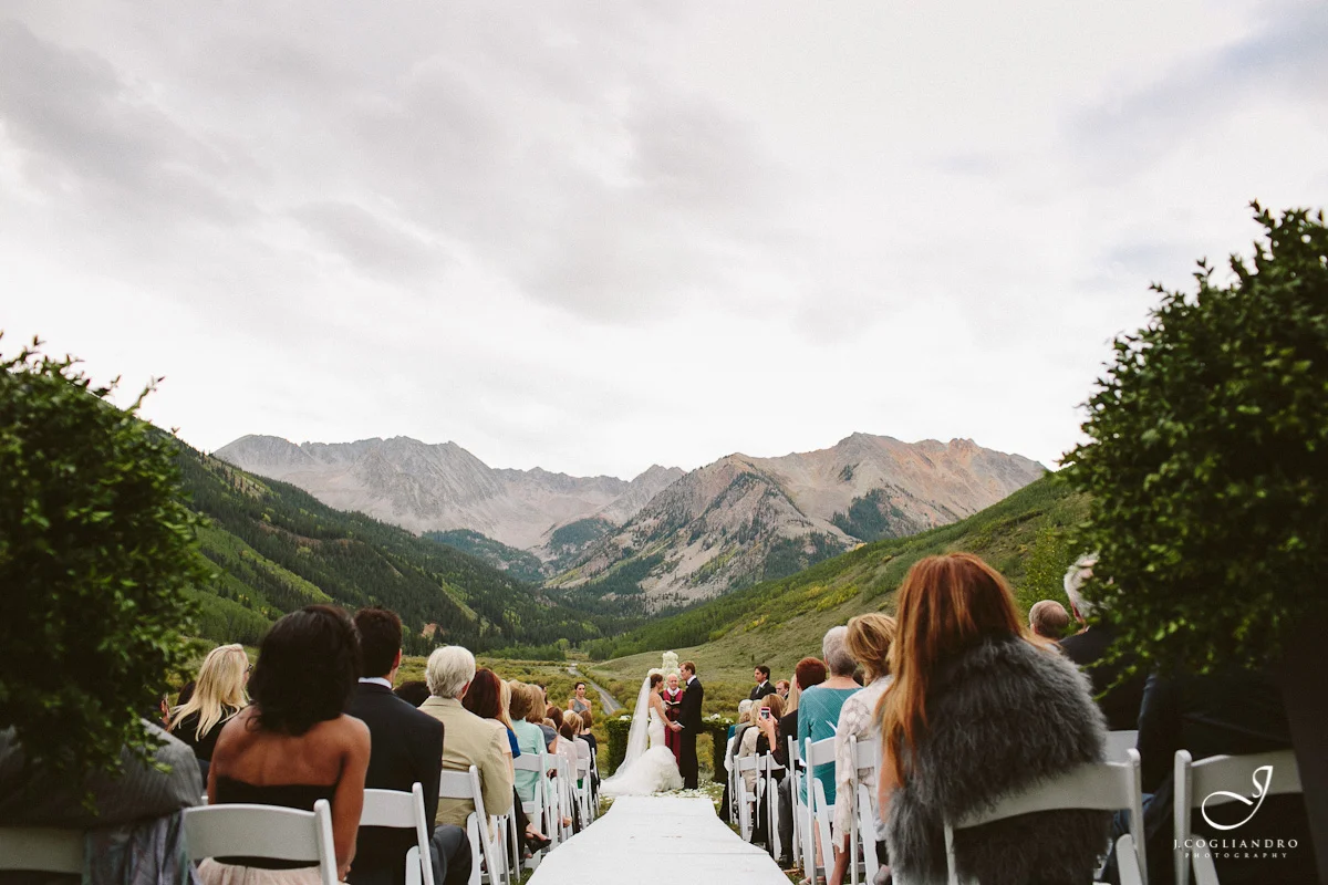Outdoor Mountain Wedding Ceremony