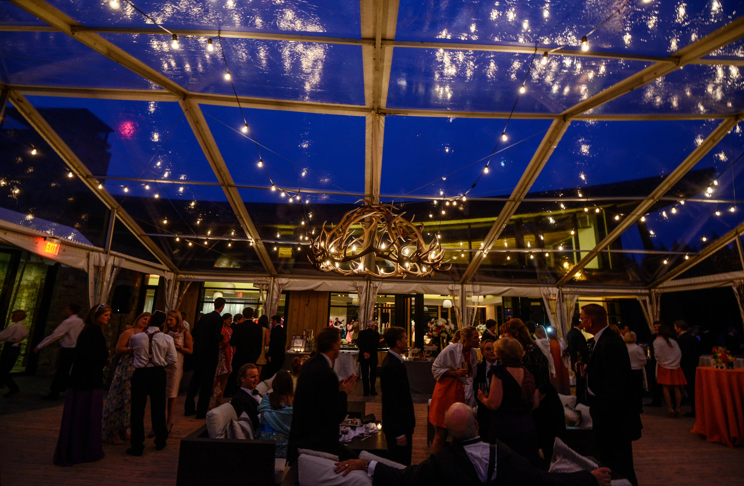 Clear Tented Wedding Reception