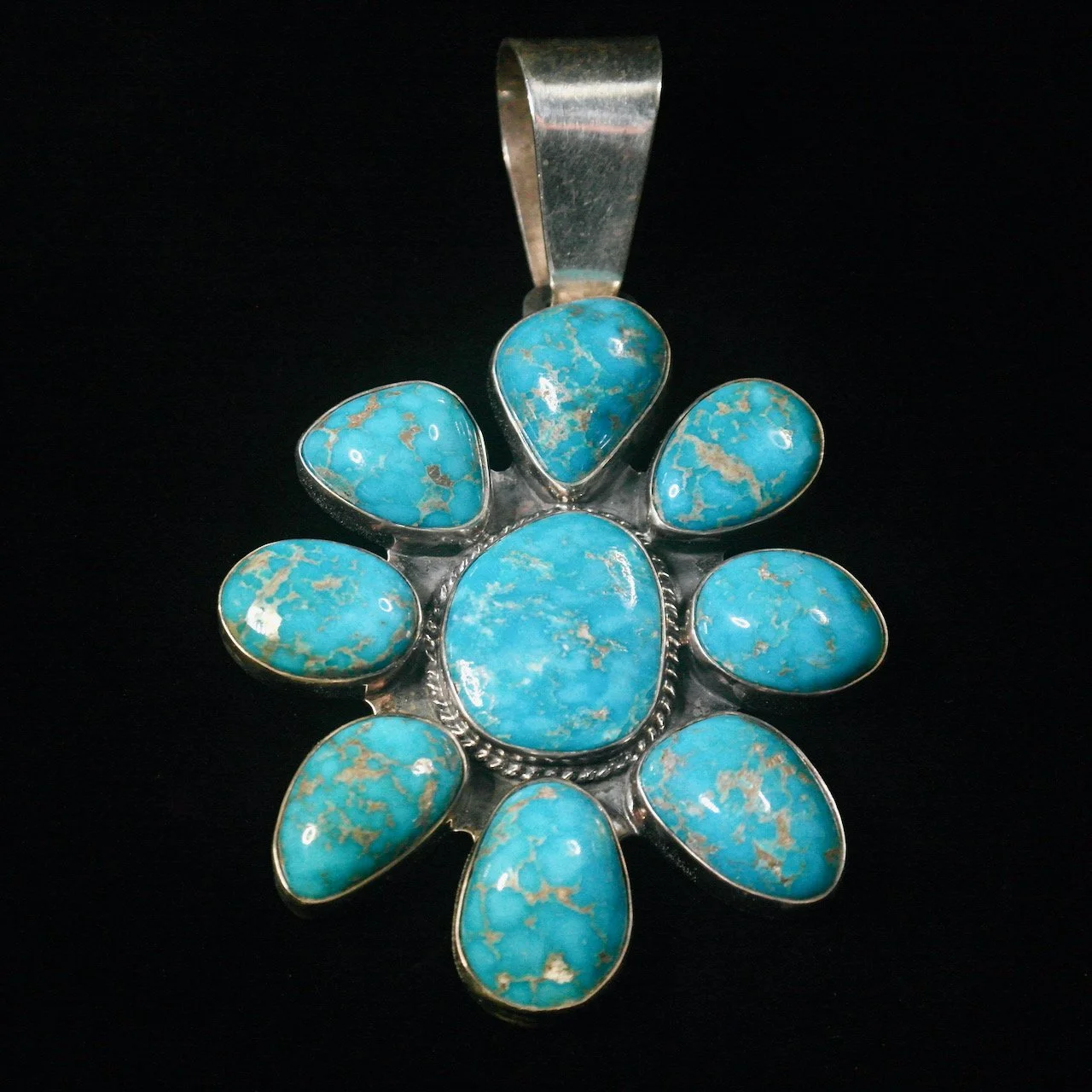 60-704 Sterling Silver Bluebird Turquoise Pendant $998.jpeg