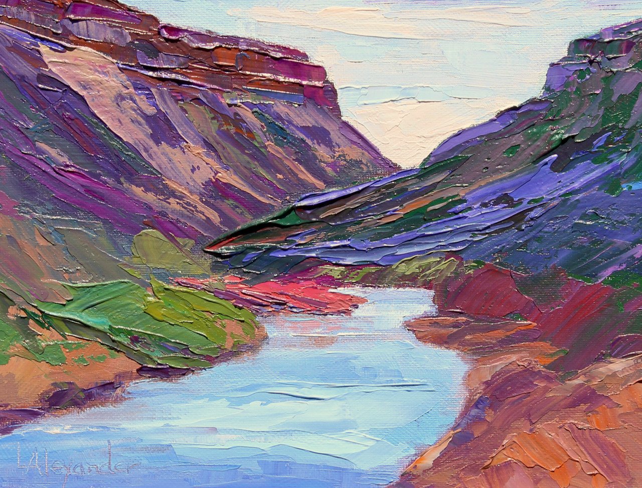 107-98 Lorraine Alexander "Cliffs Above the Rio Grande" $1100.jpeg