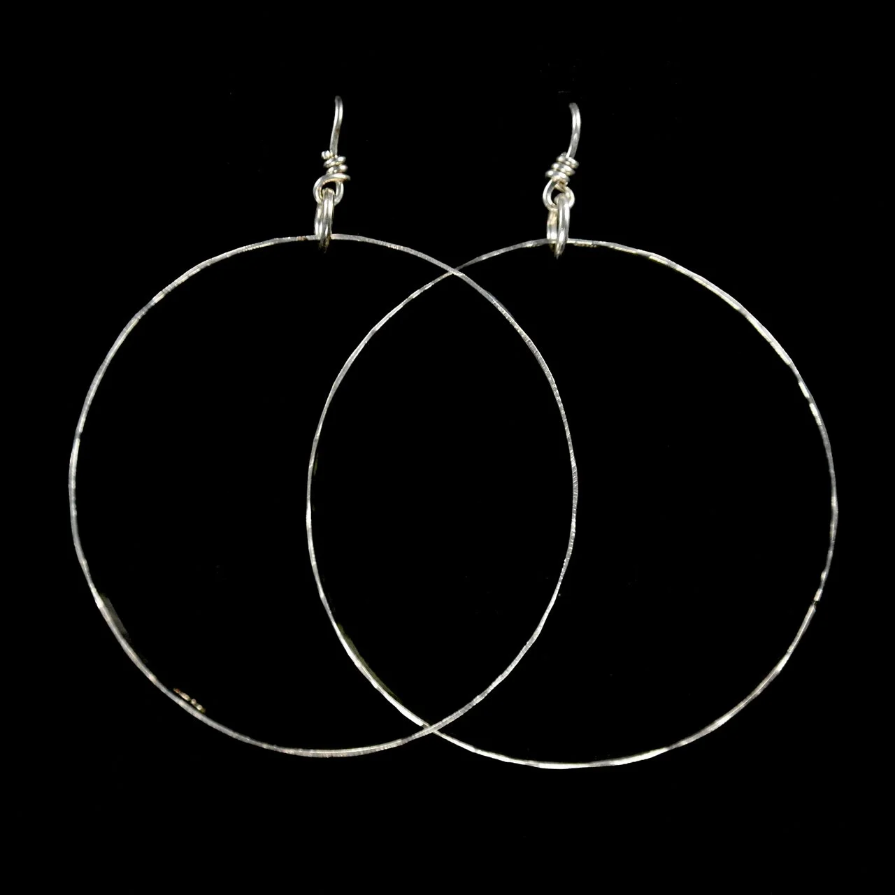 56-1193 Tony Davis Ingot Silver Large Open Hoop Earrings $158.jpg
