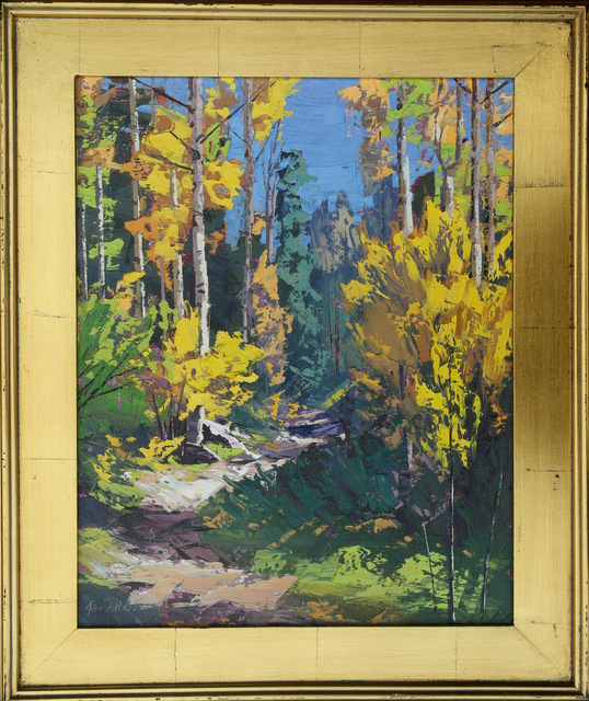 5-52 Ken Daggett %22Autumn Trail%22 Framed.JPG