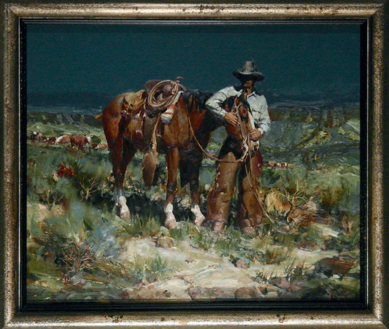 125-1 Buck McCain %22Bob Gets A Pet%22 Framed.jpg