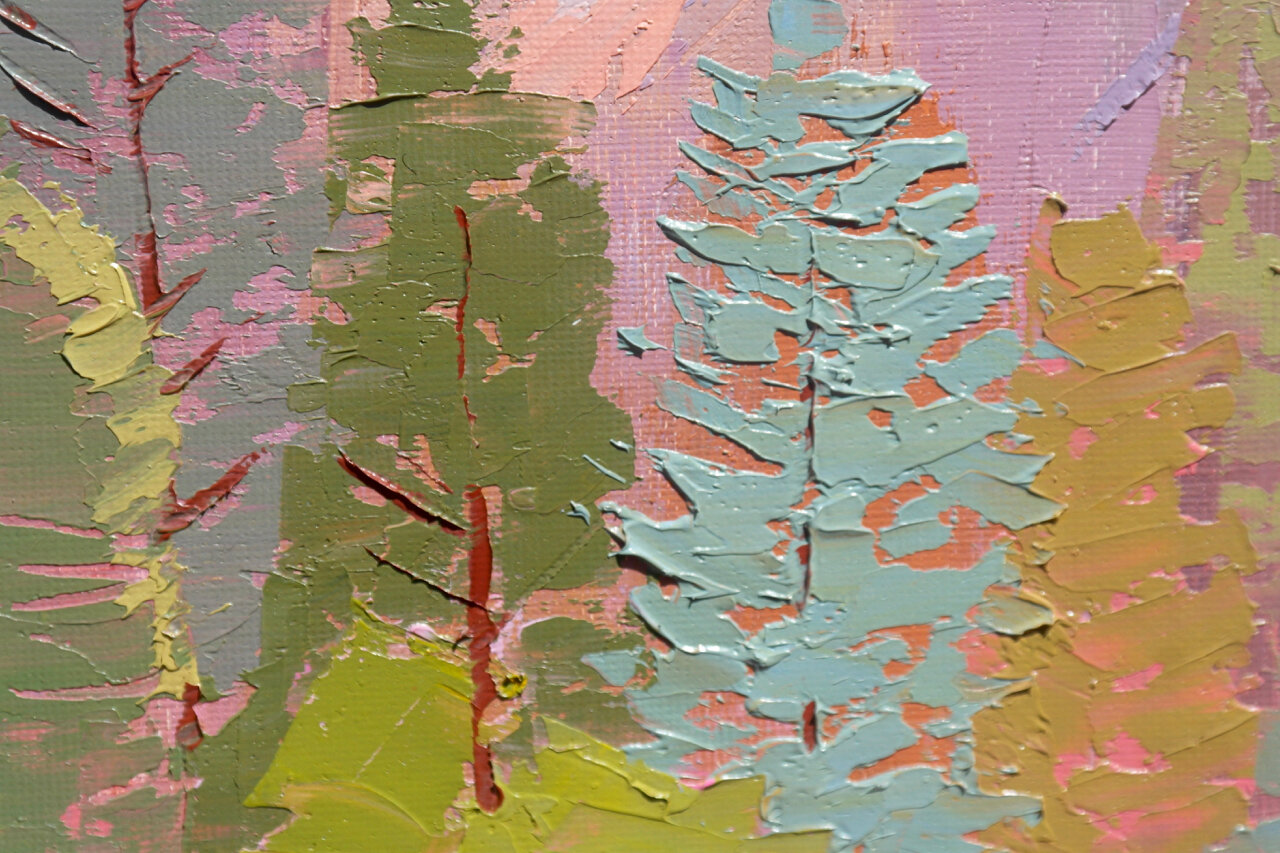 5-124 Ken Daggett %22Forest%22 $1100-close up.jpg