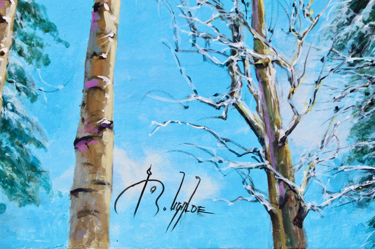 115-85 Roberto Ugalde %22Winter in the Pines%22 $5400-sig.jpg