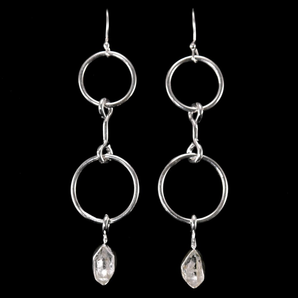 The Adobe Fine Art —Lilly Barrack—50-498 Sterling Silver Hoops