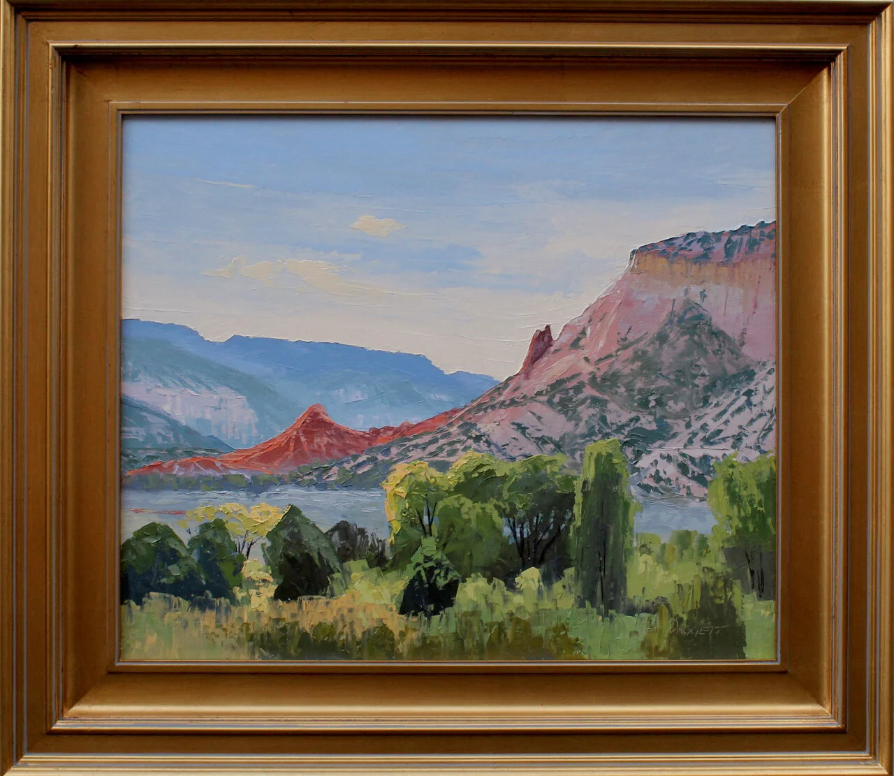 5-146 Ken Daggett %22Chama Red%22 $2700-framed.jpg