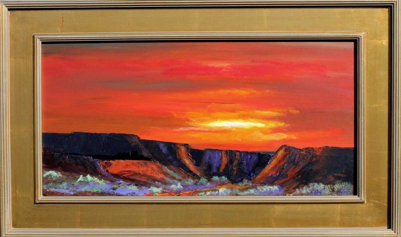 1-127 Henry Cardenas %22Up to the Canyon%22 $1495-framed.jpg
