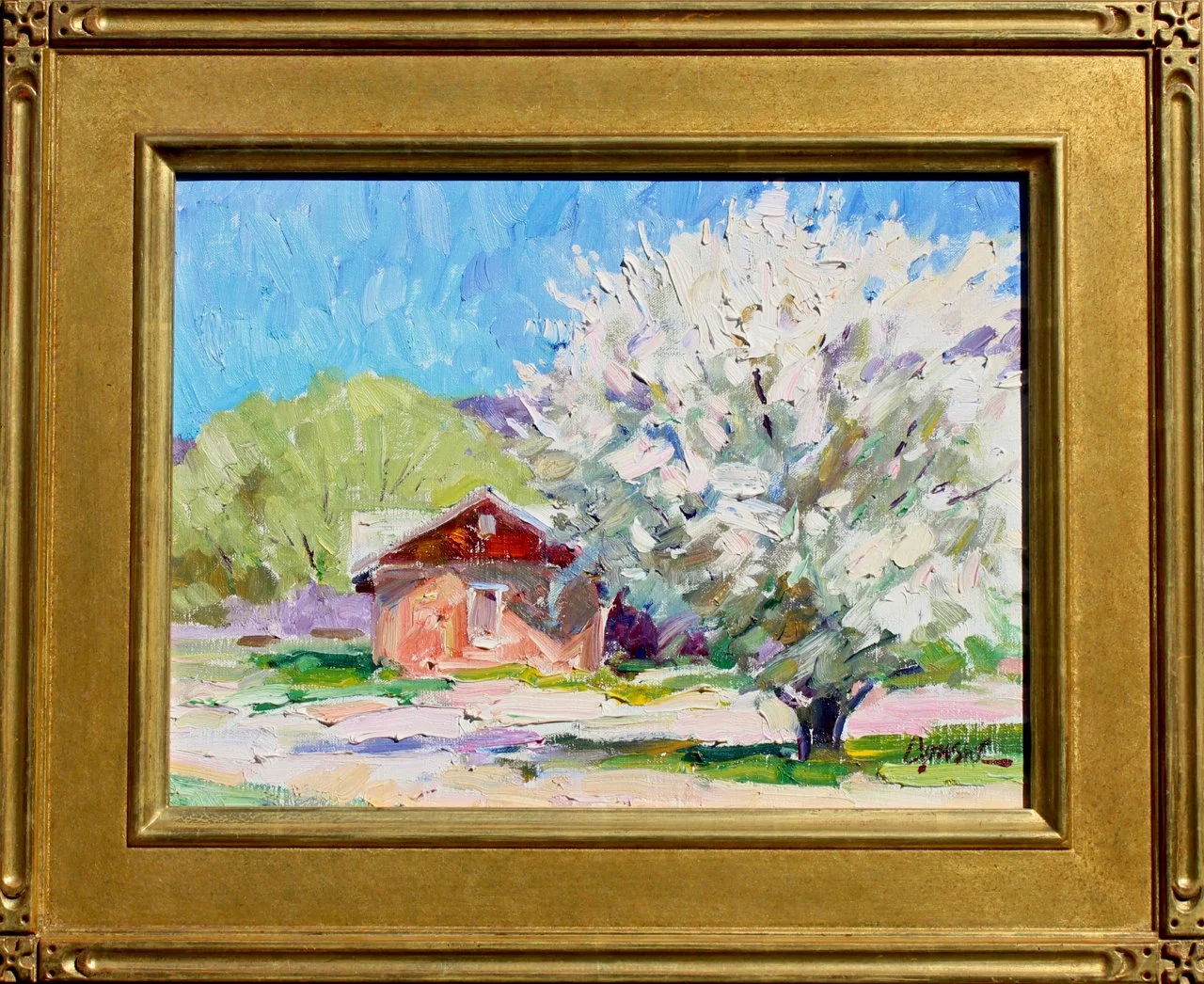9-81 Walt Gonske %22Apple Blossoms%22 $5100-framed.jpg
