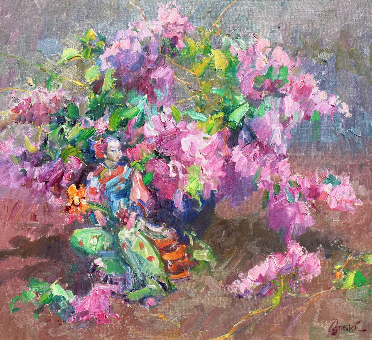 9-87 Walt Gonske %22Japanese Figurine with Lilac%22 $11,000-1.jpg