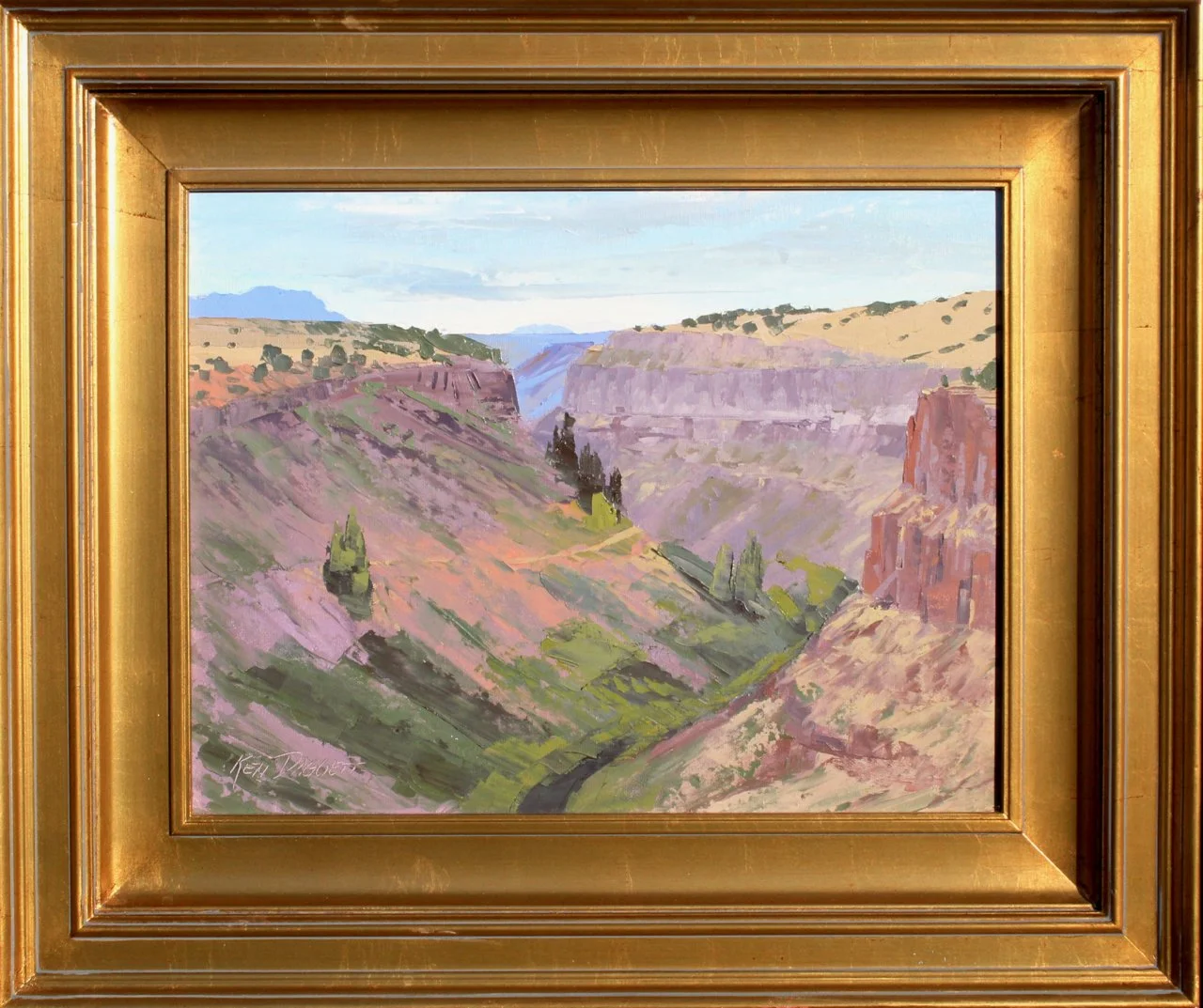 5-169 Ken Daggett %22Rio Pueblo Summer%22 $1600-framed.jpg