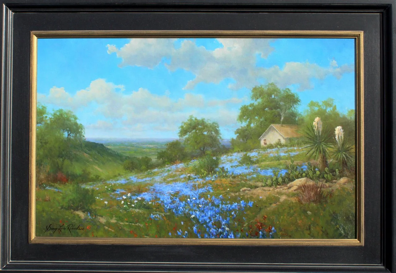 18-159 Gary Lynn Roberts %22Hill Country Homestead%22 $10,000-framed.jpg