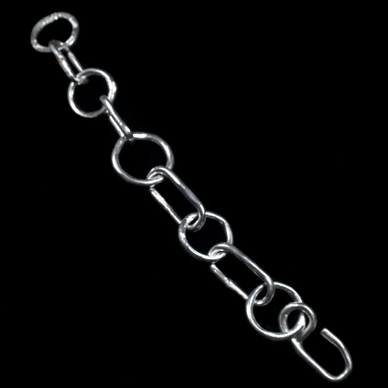 56-1167 Tony Davis Mixed Shape Link Bracelet $495-open.jpeg