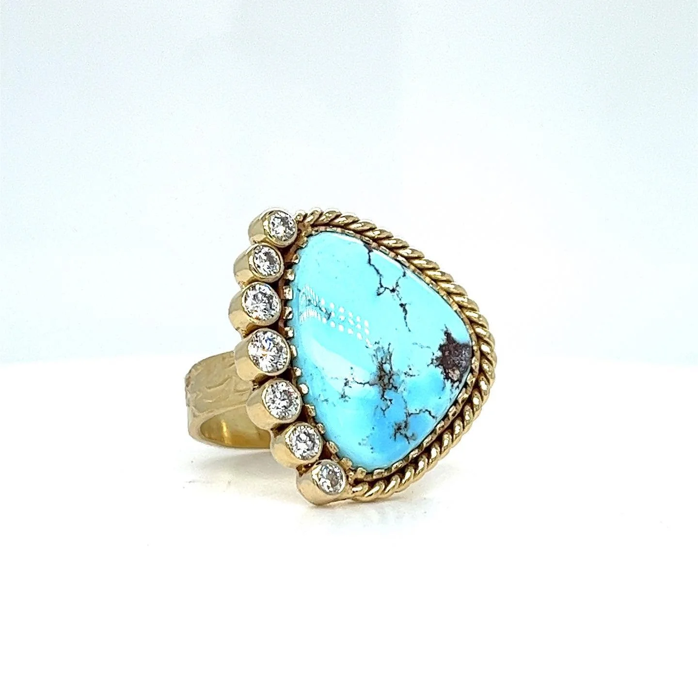 129-143 Rodney Allison 18k Gold, .69cttw Premium Cut Diamonds, and Golden Hill Turquoise $7,500 a .jpg
