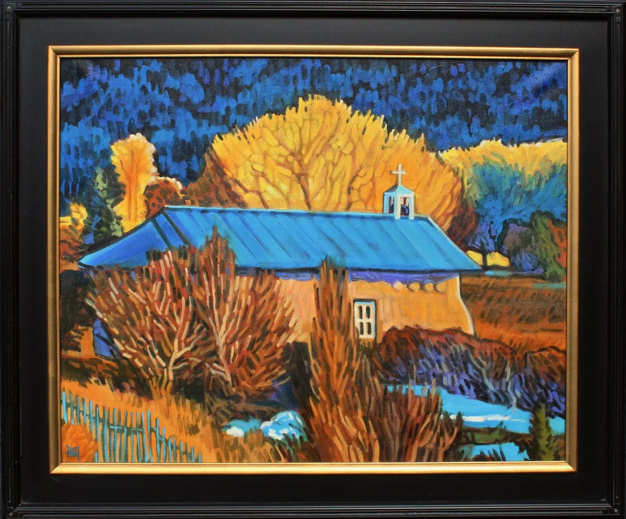 170-51 Brad Price %22Placitas Church%22 $3800-framed.jpg