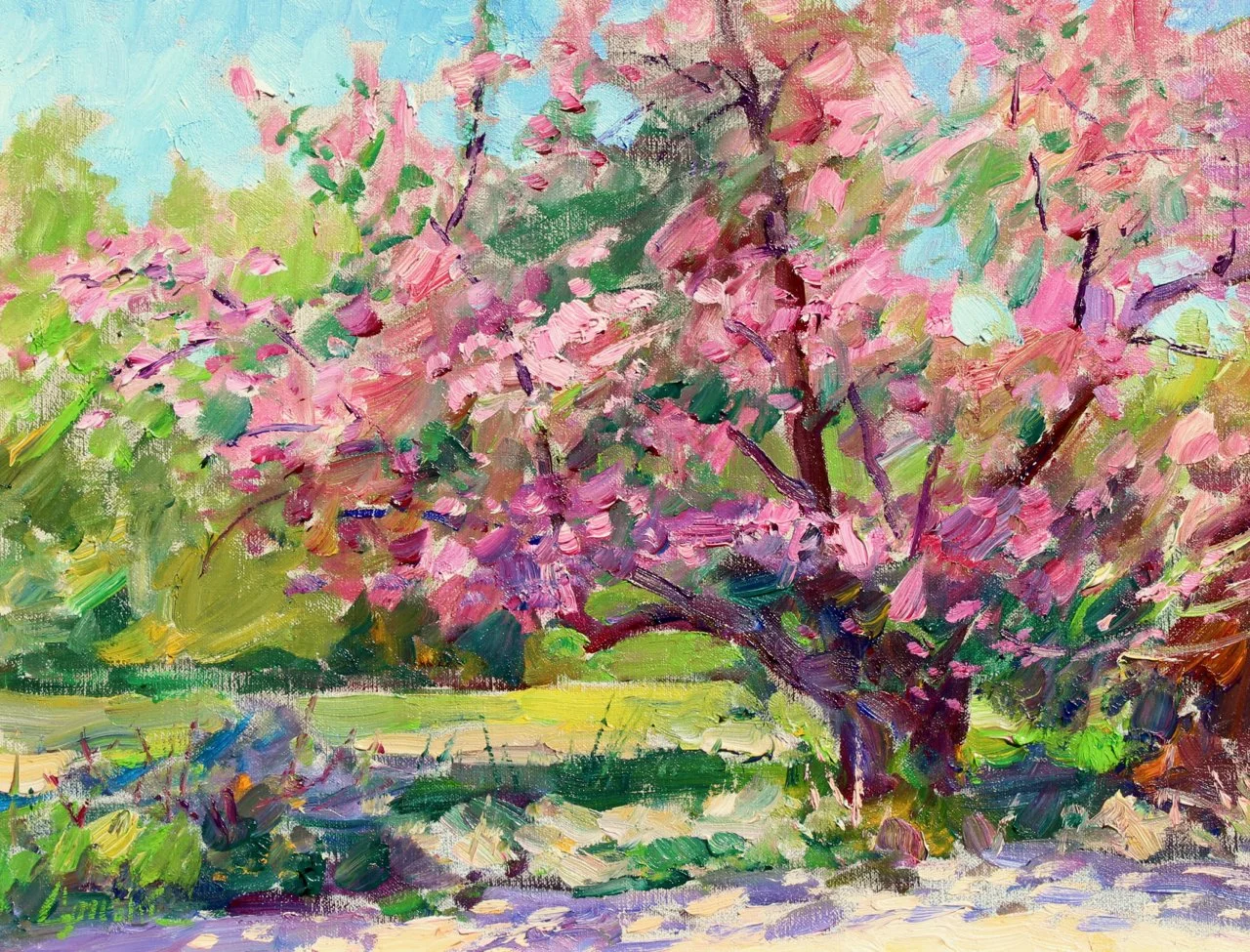 9-90 Walt Gonske %22Spring Blossom on Lucero Road-Taos%22 $6,050.jpg