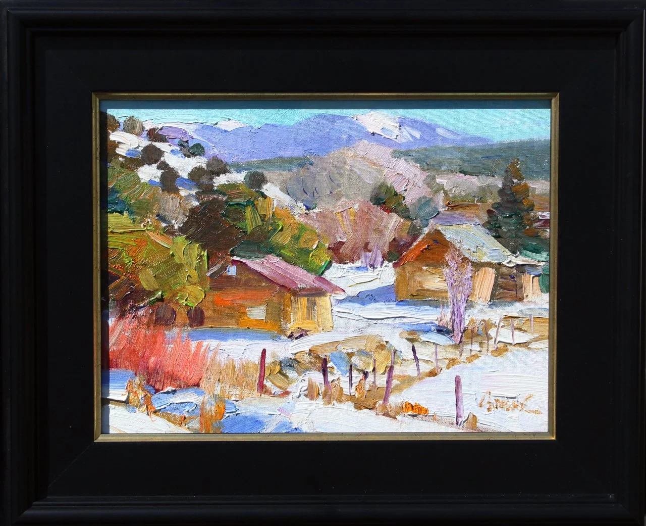 9-97 Walt Gonske %22Along the High Road to Taos%22 $3,050-framed.jpg