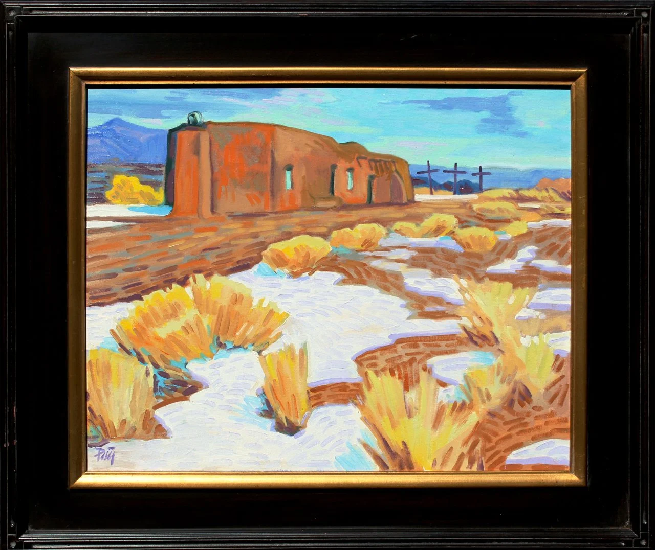 170-57 Brad Price %22Abiquiu Morada%22 $2200-framed.jpg