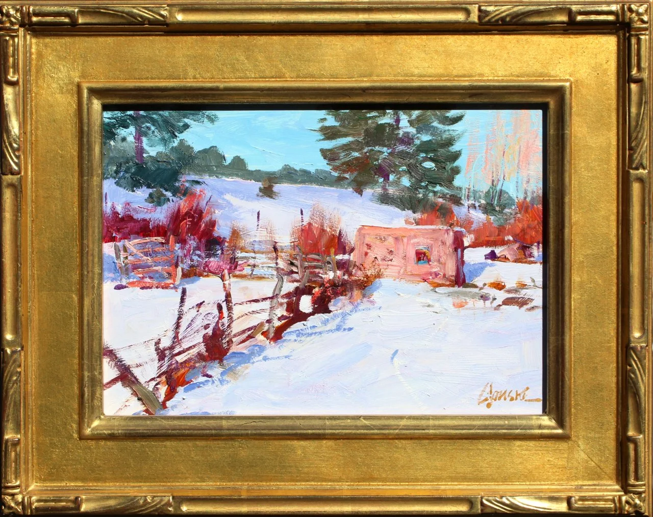 9-101 Walt Gonske %22The Blumenschein Gardens%22 $5050-framed.jpg