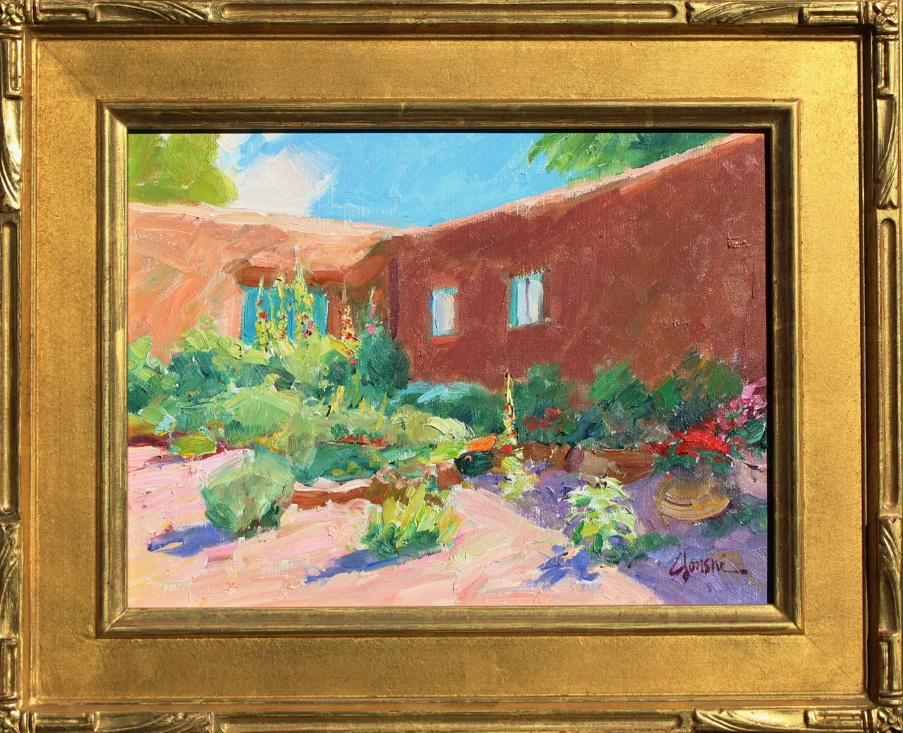 9-100 Walt Gonske %22The Church of Pilar%22 $6050-framed.jpg