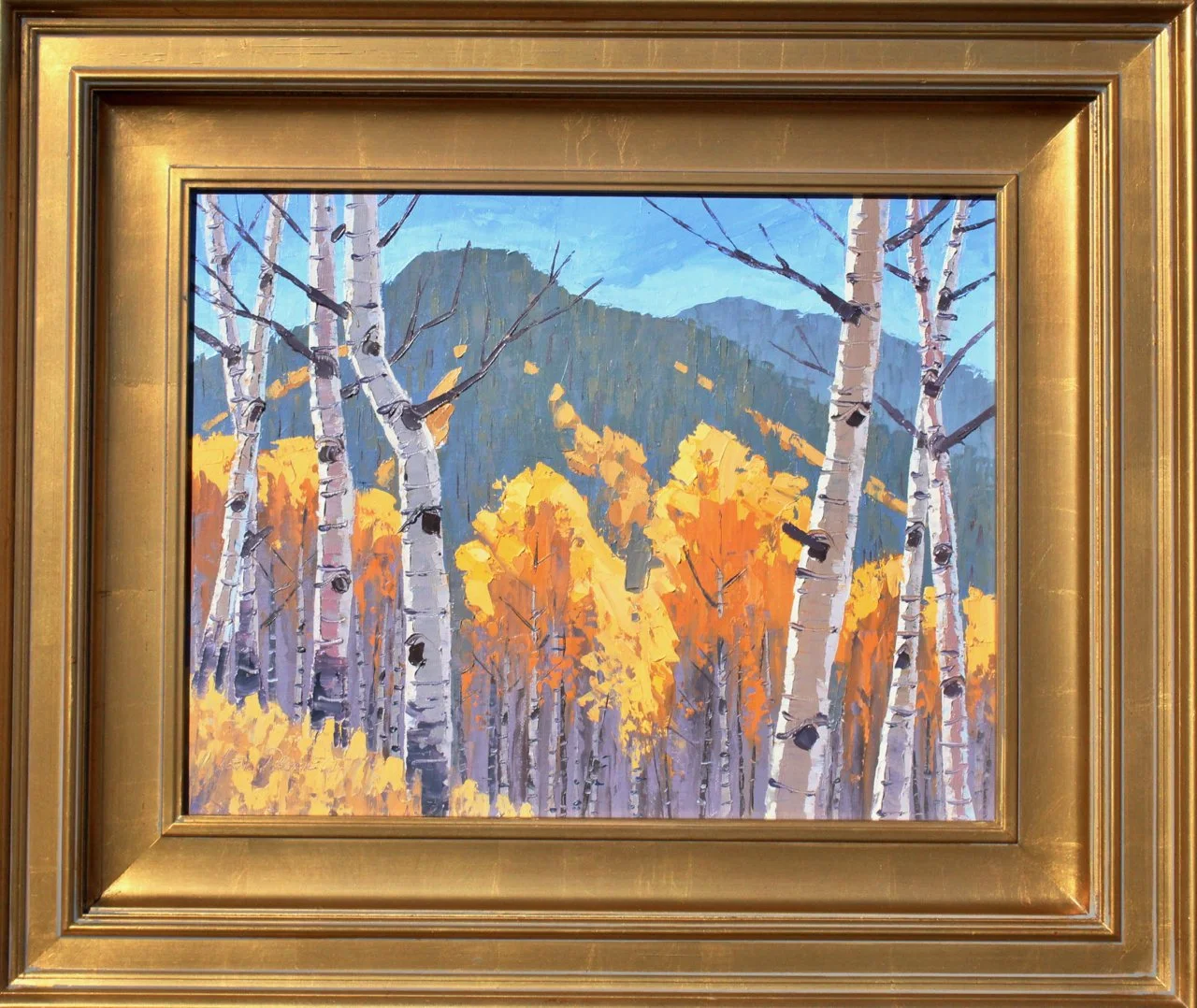 5-192 Ken Daggett %22Thru the Aspens%22 $1800-framed.jpg