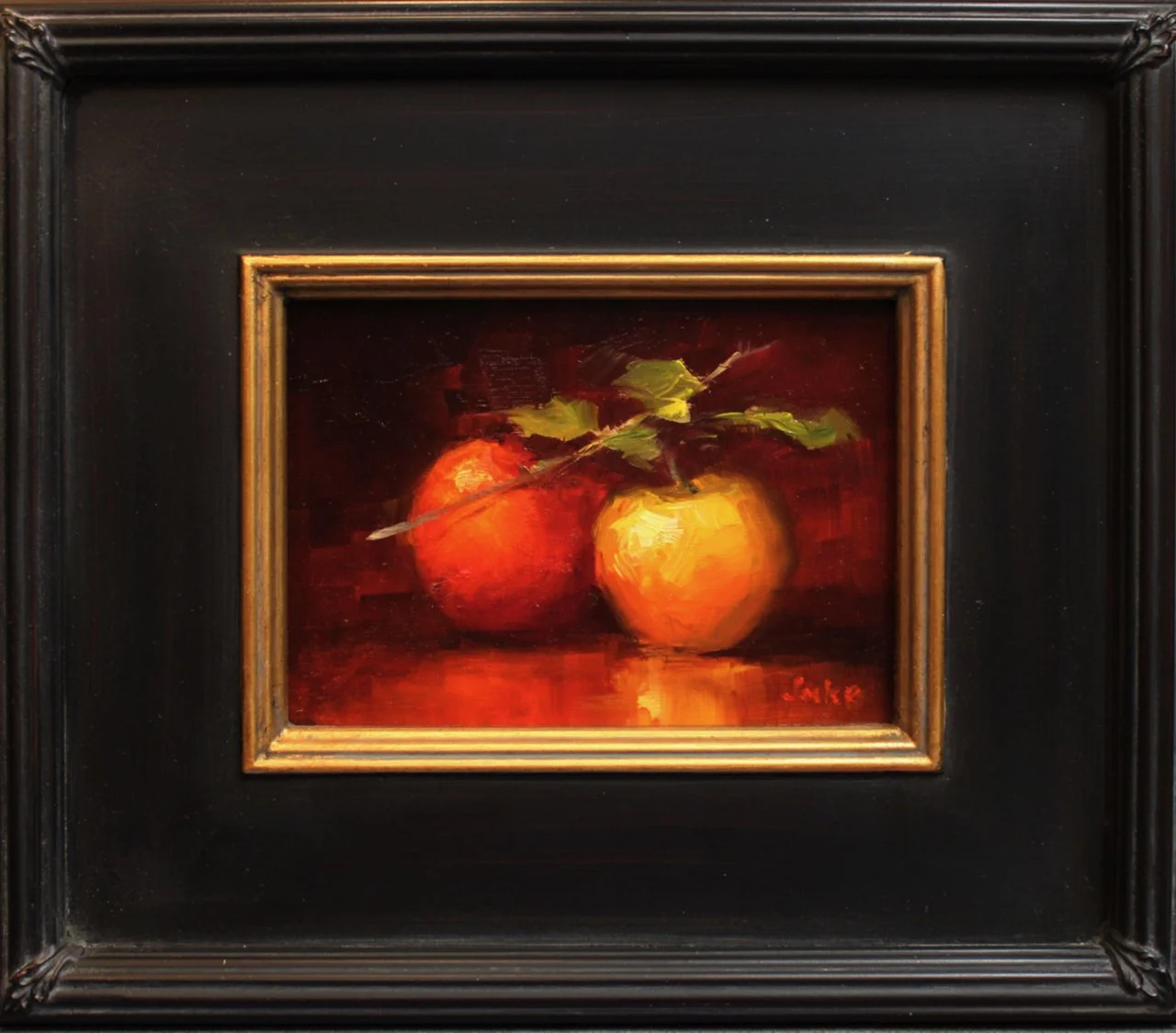 10-269 Denise Imke %22Apple Duet%22 $550-framed.jpg