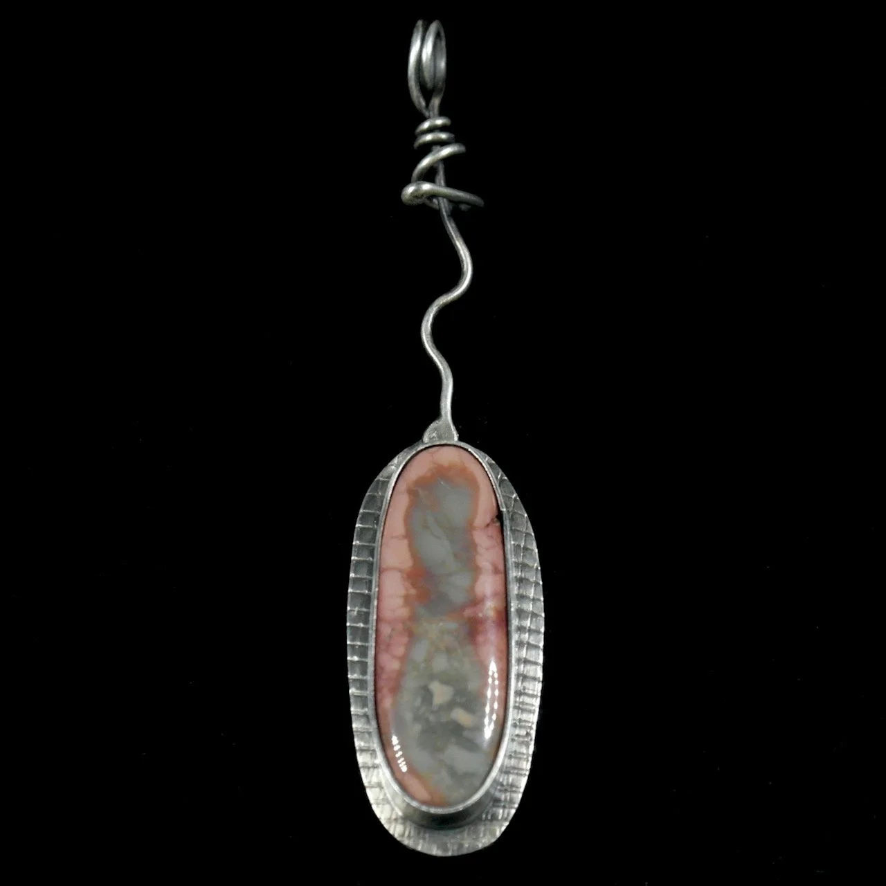 45-1000 Fine Silver with Picasso Jasper Pendant $168.jpeg