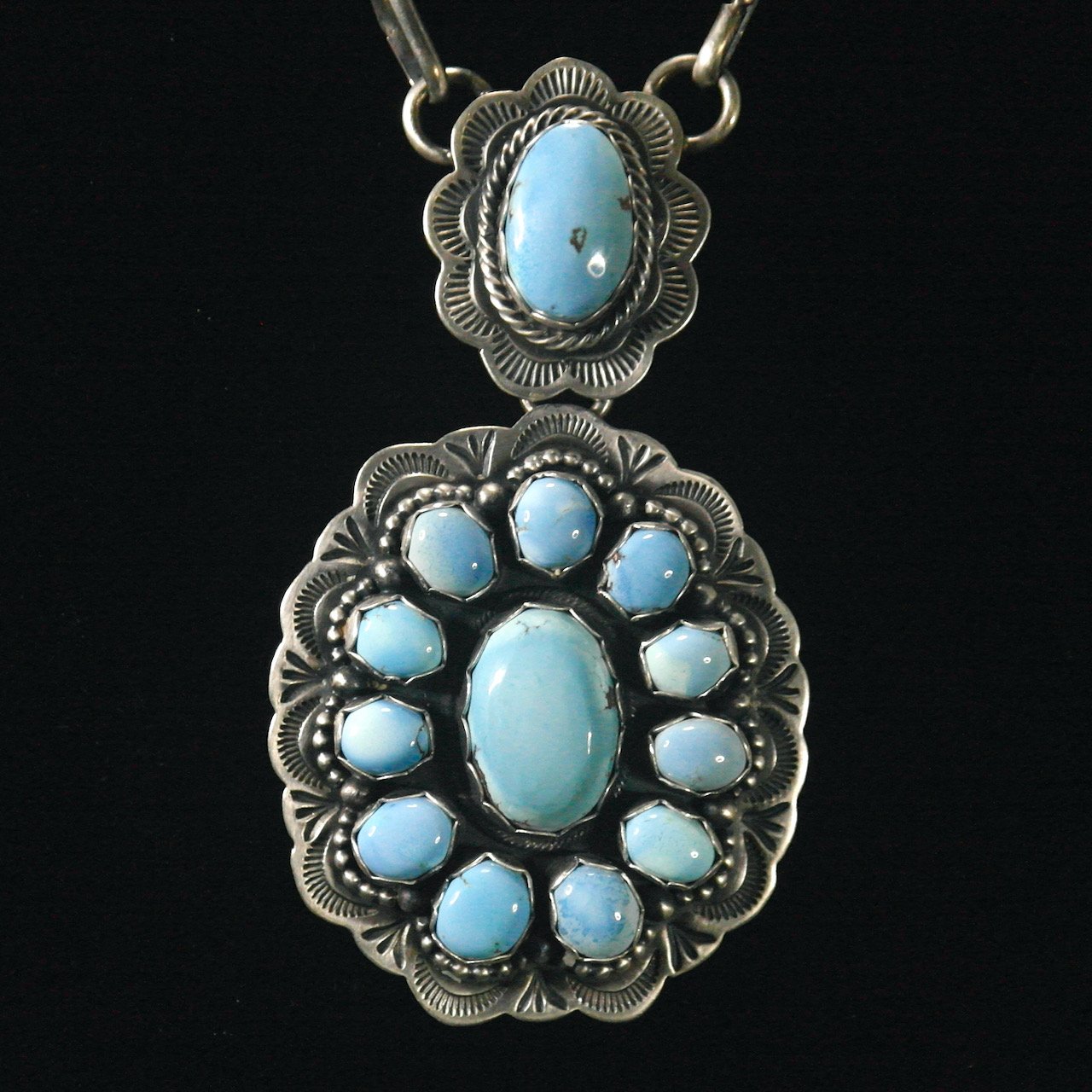 61-564 Golden HIll Turquoise Necklace $1350..jpeg