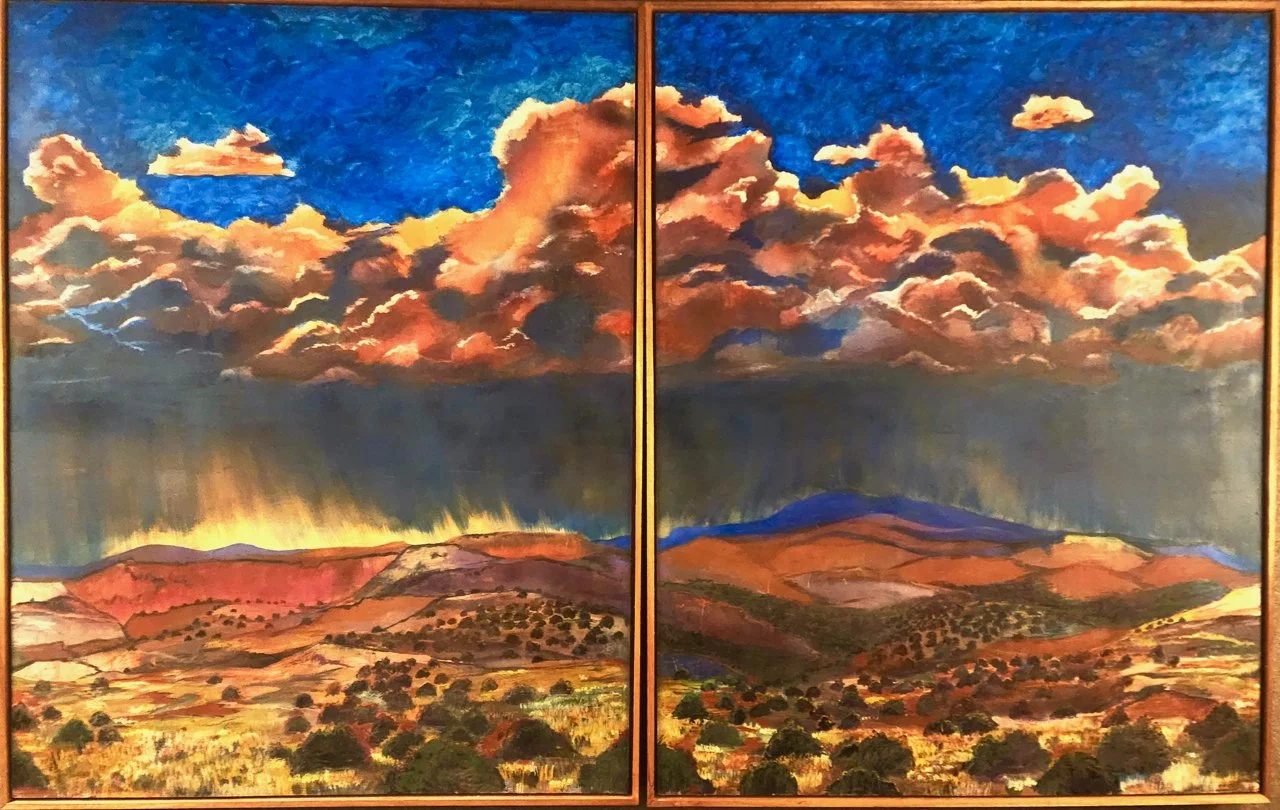 208-1 Jesse Littlebird %22Monsoon Season up North%22 Dypych $13,500.jpg