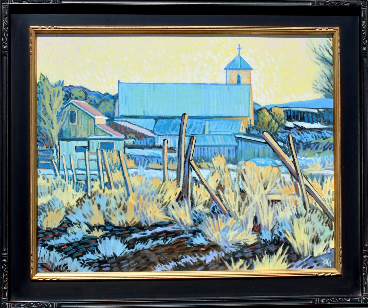 170-74 Brad Price %22Church at Los Ojos%22 $3800-framed.jpg