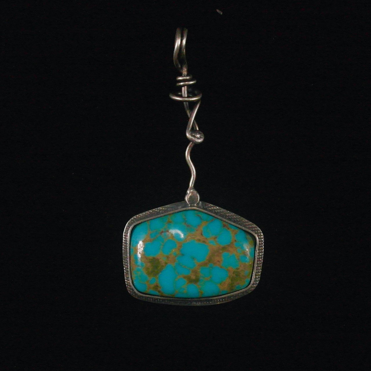 45-1024 Fine Silver with Turquoise Pendant $158.jpeg