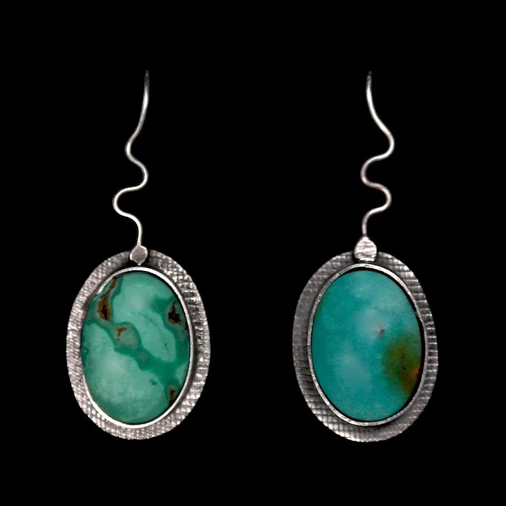 45-974 Margie Melby Fine Silver with Turquoise French Hook Earrings $295.jpg