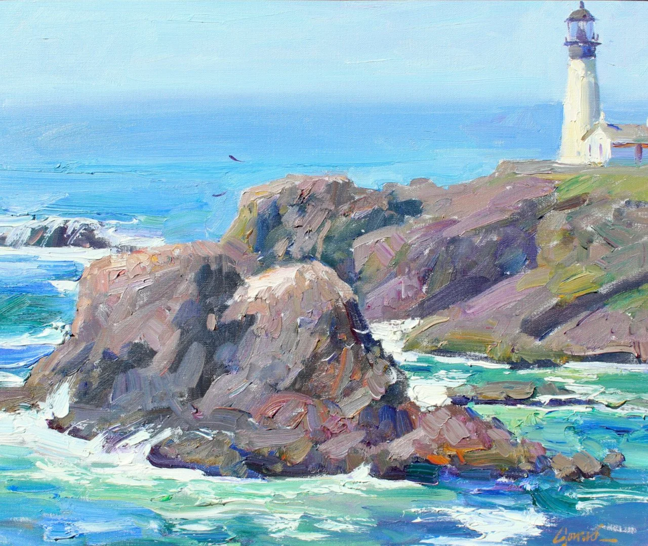9-134 Walt Gonske %22Laquina Head Light House, OR%22 $9500.jpeg