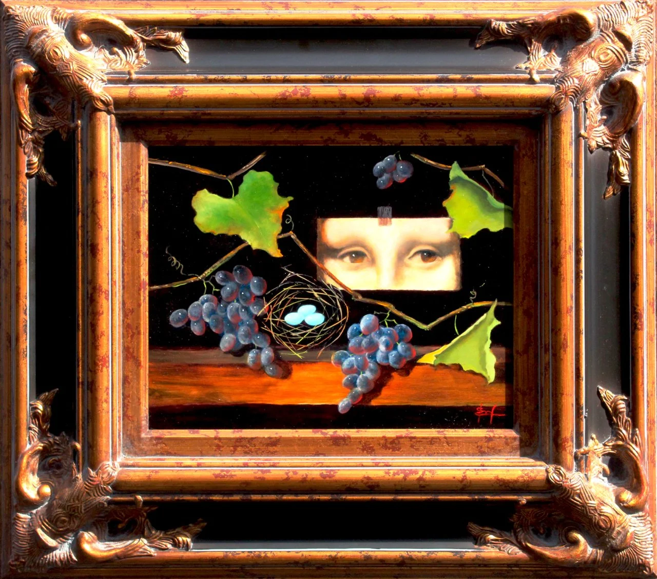 106-166 Cynde Roof "It Was A Vintage Year" $3,150-framed.jpg
