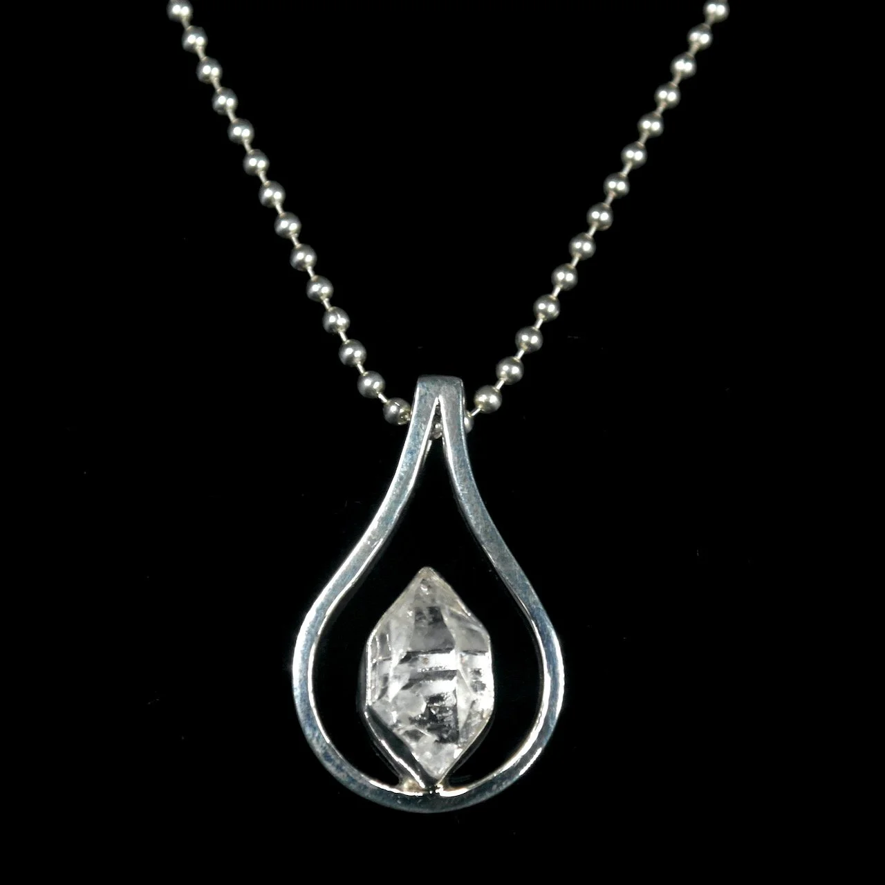 50-1004 Lilly Barrack Sterling Silver with Herkimer Diamond Necklace $450-1.jpeg