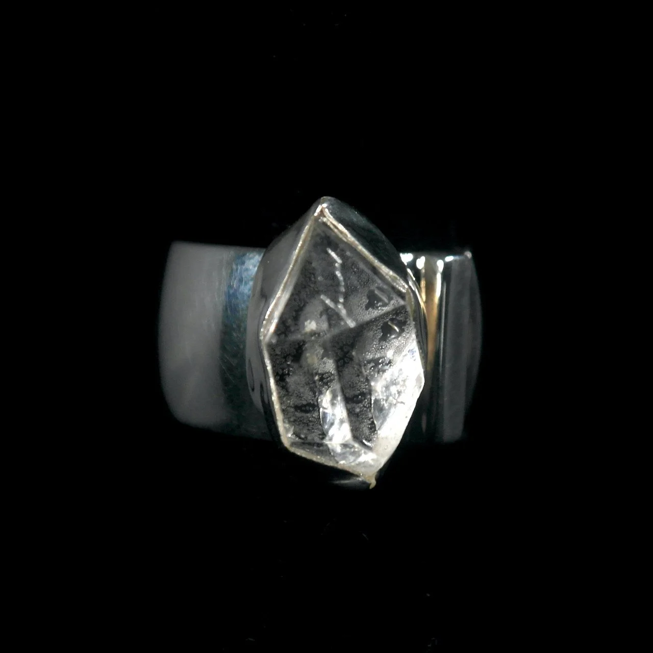 50-1003 Lilly Barrack Sterling Silver with Herkimer Diamond Ring $375.jpeg