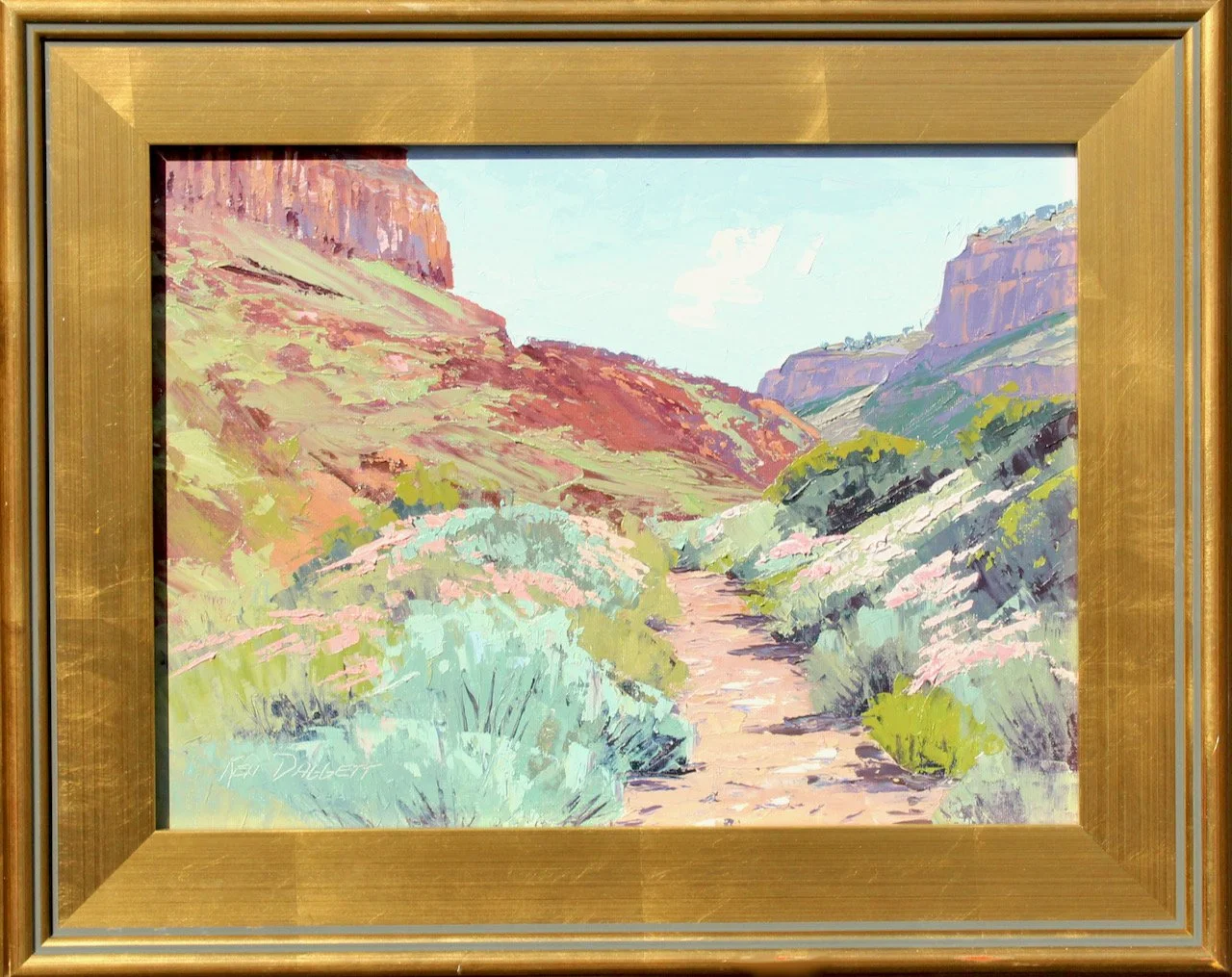 5-239 Ken Daggett "Slide Rock Trail" $1600-framed.jpeg