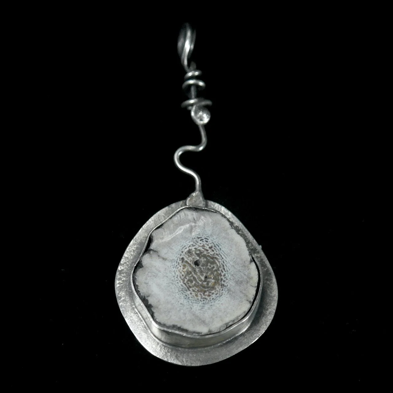 45-1063 Fine Silver with Antler Pendant $158.jpeg