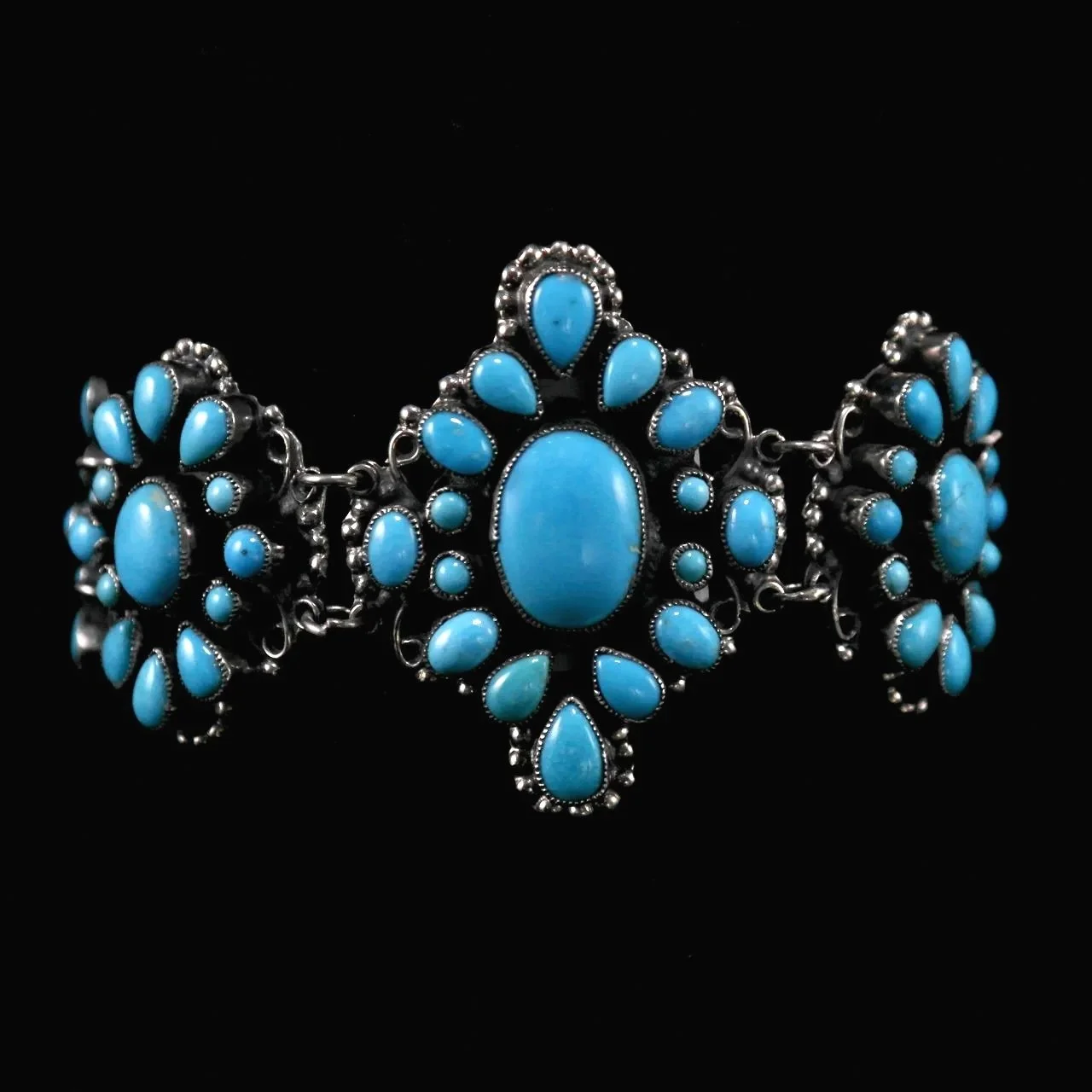 61-233+Leo+Feeney+Sleeping+Beauty+Turquoise+Flower+Link+Bracelet+%241438-1.jpg