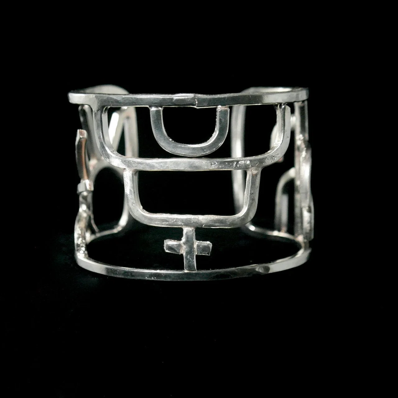 56-1327 Ingot Silver Mission Cuff Bracelet