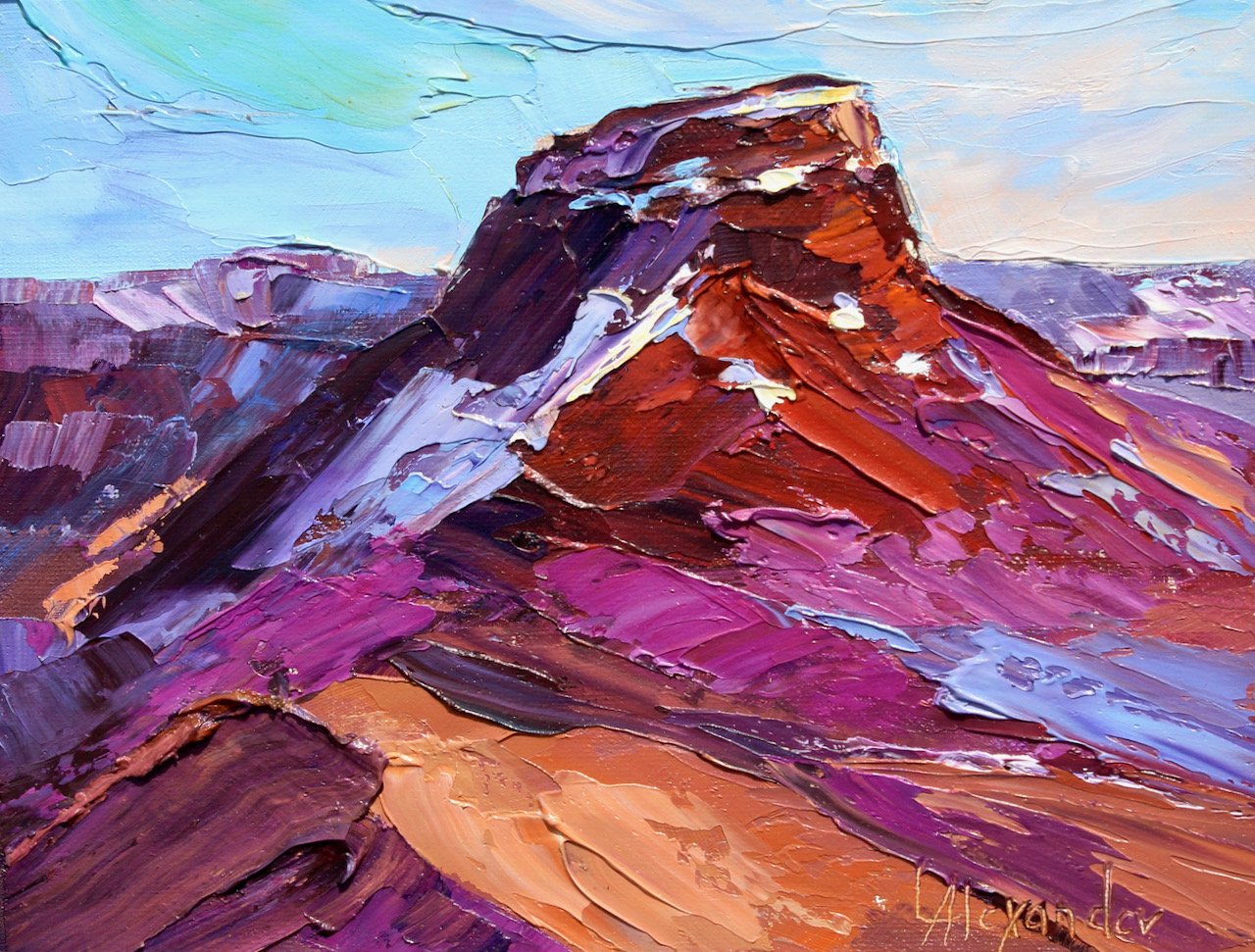 107-97 Lorraine Alexander "Last of Snow at Ghost Ranch" $1100.jpeg