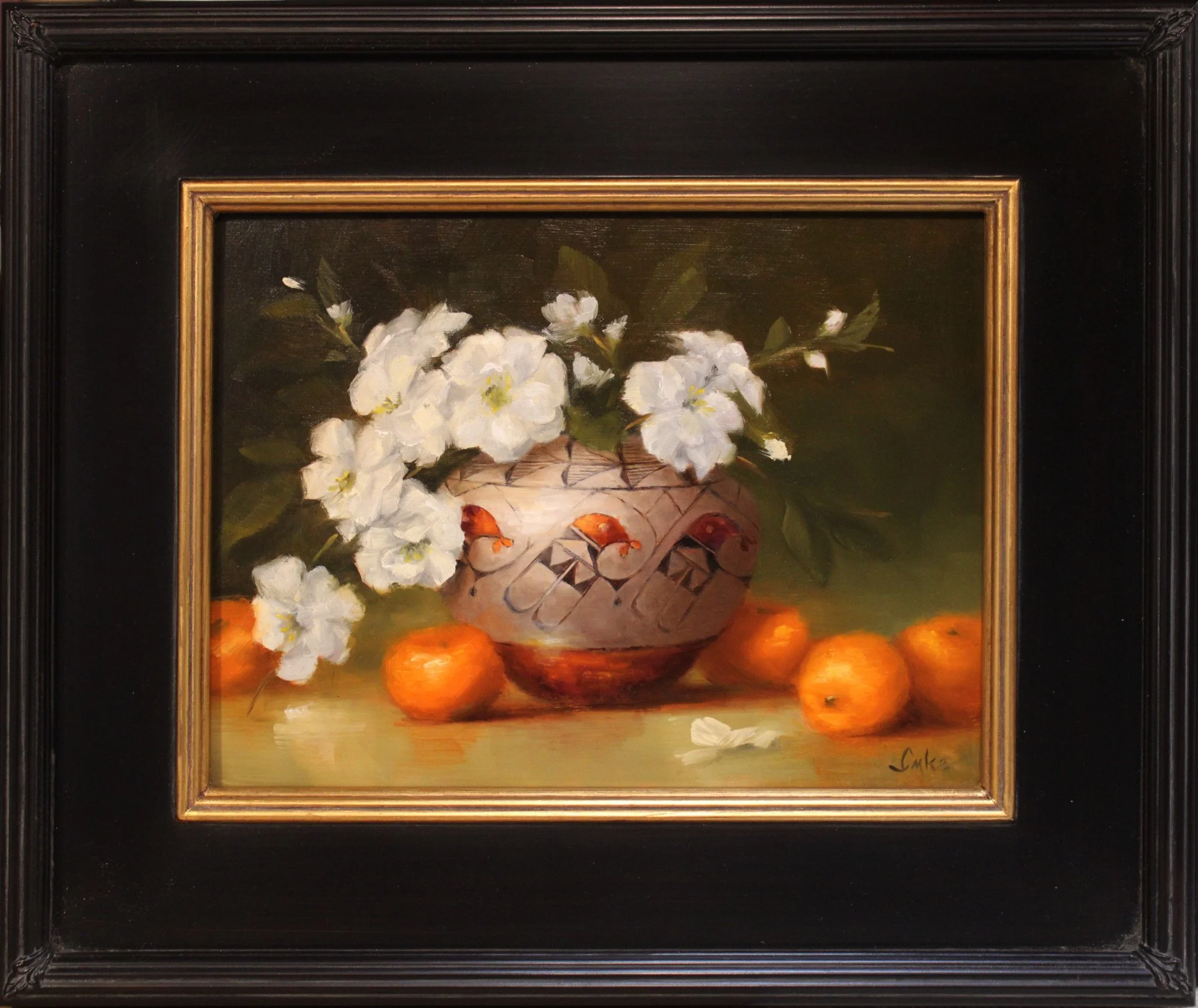 Bird Pot w Tangerines-framed.JPG