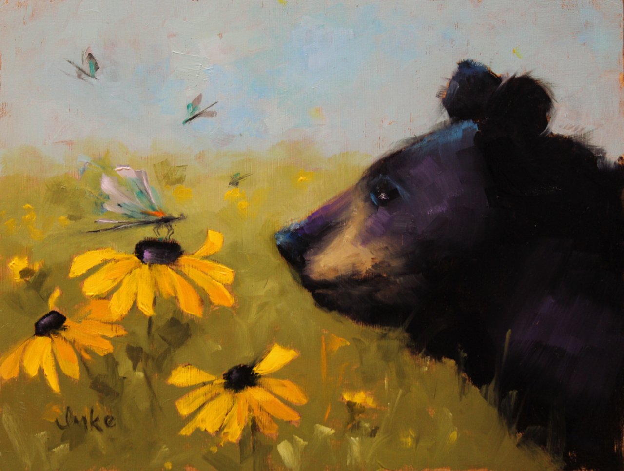 10-330 Denise Imke "Curious Eyes & Dragonflies" $775.jpg