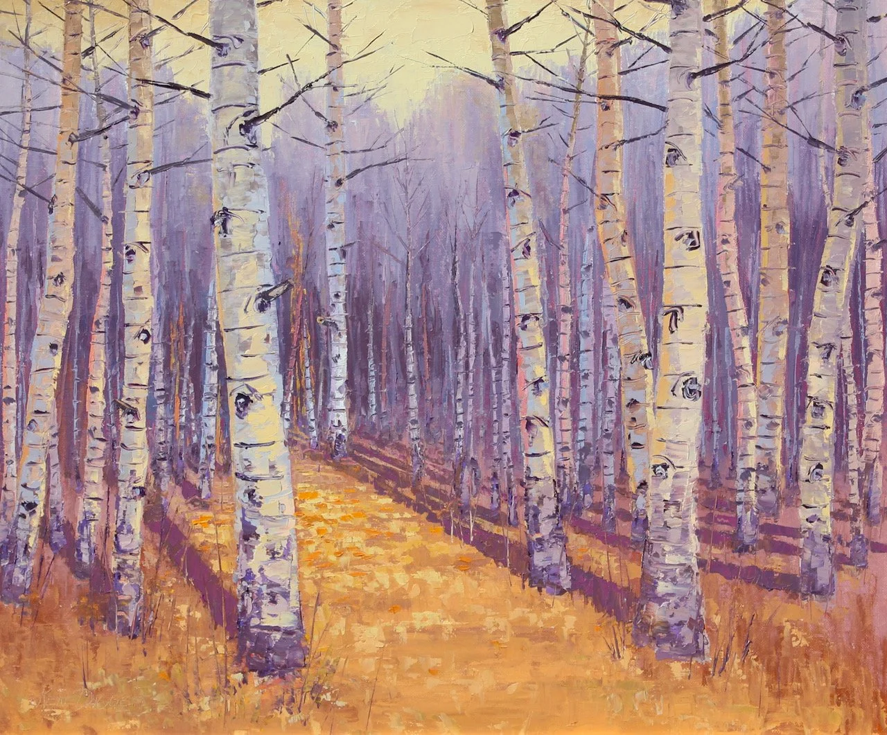5-227 Ken Daggett "Aspens" $2,700.jpeg
